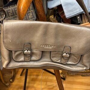 Reactions Kenneth Cole Silver Leather Mini Bag